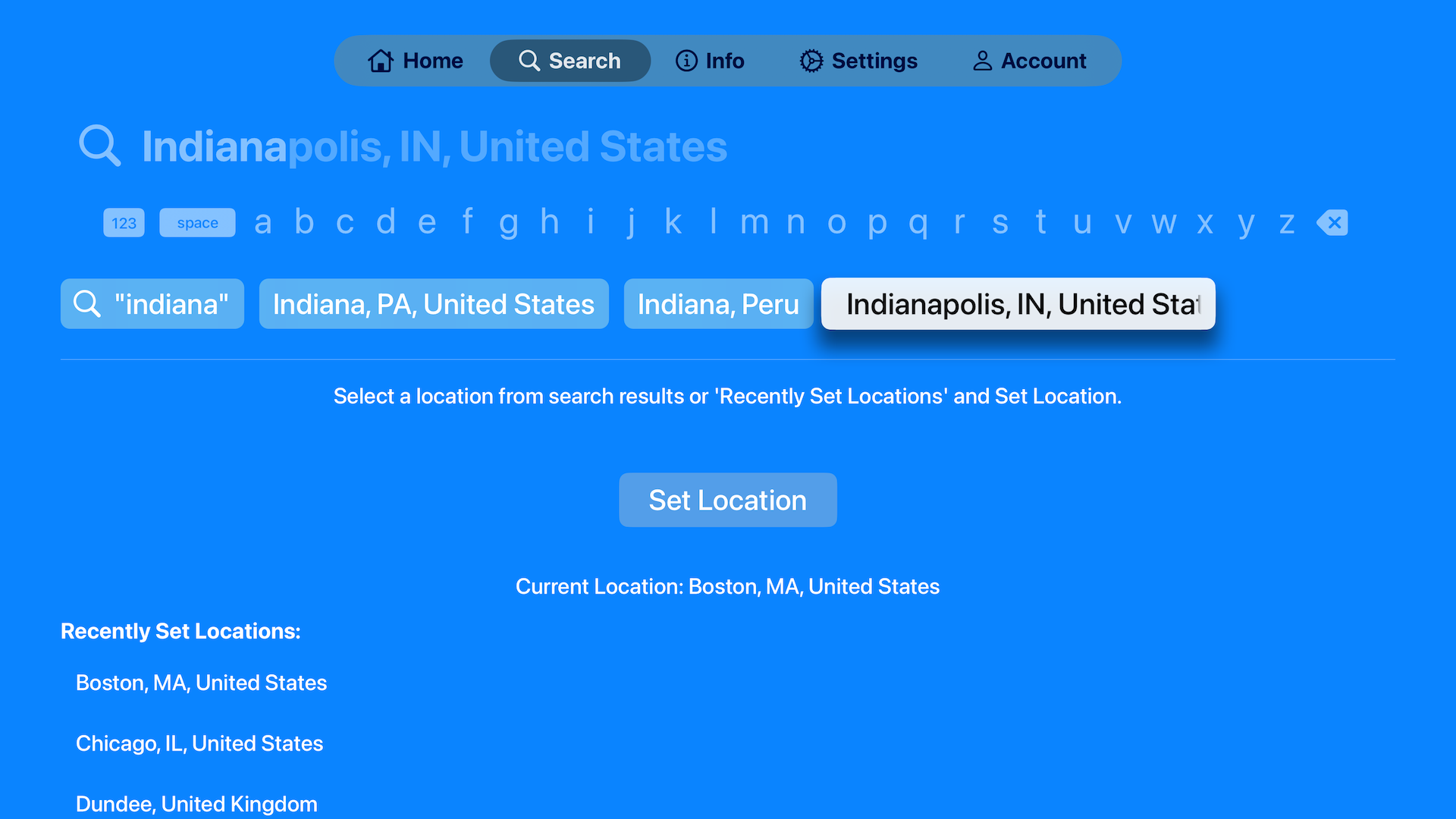 Search View